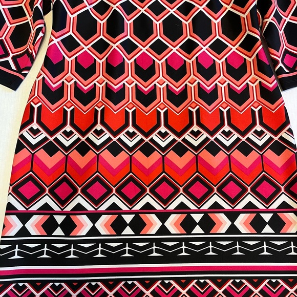 Nine West Sz 12  Work Summer Wedding packable Causal 3/4 Sleeve Dress - Picture 2 of 8